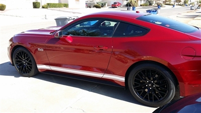 2015 Mustang Plain Rocker stripes 1