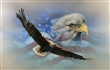 American Flag Soaring Bald Eagle Decal