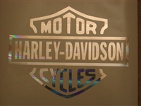 Harley Davidson 8X10 window Decal