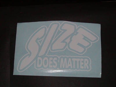 Size does Matter Tailgate Decal