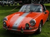red Porsche w/ Silver 12" Stripes
