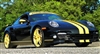 Black Porsche w/ Yellow 5" Rally Stripe Set