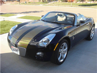 Black car w/ 11" Rally Stripes