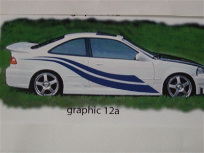 Graphics set 12a size 22" tall X 94" long Decal