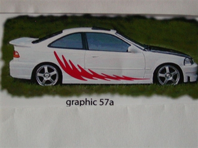 Graphics set 57a Size 22" x 74" Decal