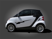 Smart Car w/Lightning Bolt Door Graphics