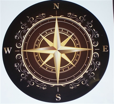 Rose compass Decal