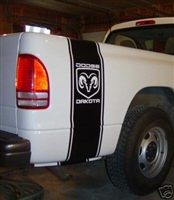 Dakota Bed Side Stripes graphic Decals