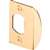 Defender Security E 2349 Door Strike Plate, 2-1/4 in L, 1-7/16 in W, Steel, Brass