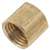 Anderson Metals 756108-04 Pipe Cap, 1/4 in, FIP, Brass, Yellow, 1000 psi Pressure