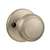 Kwikset 488CV 15 Dummy Door Knob, 2-3/16 in Dia Knob, Satin Nickel