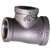 ProSource B130R 20X15X15 Pipe Tee, 1/2 x 3/4 x 1/2 in, Threaded, Malleable Iron, SCH 40 Schedule, 300 PSI Pressure