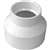 IPEX 193024 Reducing Coupling, 3 x 2 in, Hub, PVC, White, SCH 40 Schedule