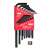 Eklind 10018 Hex Key Set, 18-Piece, Steel, Black