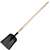 Razor-Back 79805 Scoop Shovel, 11.325 in W Blade, 14-1/2 in L Blade, Steel Blade, Hardwood Handle, Long Handle