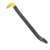 Stanley 55-035 Nail Puller, 11 in L, Offset Claw Tip, HCS, Black/Yellow, 5/8 in Dia, 3/4 in W