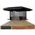 Shelter SC913 Shelter Chimney Cap, Steel, Black, Powder-Coated, Fits Duct Size: 7-1/2 x 11-1/2 to 9-1/2 x 13-1/2 in