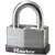 Master Lock 500D Laminated Padlock, Different Key, 9/32 in Dia Shackle, Steel Shackle, Steel Body, 1-3/4 in W Body