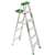 WERNER 355 Step Ladder, 5 ft, 4-Step, 225 lb, Type II Duty Rating, 3 in D Step, Aluminum, Green