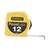 STANLEY 33-312L Tape Measure, 12 ft L Blade, 3/4 in W Blade, Steel Blade, Metal Case, Chrome Case