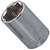 Vulcan MT6490312 Drive Socket, 12 mm Socket, 1/4 in Drive, 6-Point, Chrome Vanadium Steel, Chrome