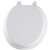 Mayfair 11-000 Toilet Seat, Round, Plastic, White, Top-Tite Hinge