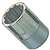 Vulcan MT-SS6036 Drive Socket, 1-1/8 in Socket, 3/4 in Drive, 12-Point, Chrome Vanadium Steel, Chrome