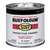 Rust-Oleum Stops Rust 7777730 Enamel Paint, Oil, Satin, Black, 0.5 pt, Can