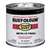 Rust-Oleum Stops Rust 7715730 Enamel Paint, Oil, Metallic, Aluminum, 0.5 pt, Can, 80 to 120 sq-ft/qt Coverage Area