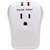 PowerZone OR802105 Surge Protector Power Strip, 125 V, 15 A, 1-Outlet, 900 Joules Energy, White