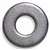 Midwest Fastener 05626 Washer, 5/16 in ID, Galvanized Steel, USS Grade