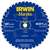 Irwin 1807382 Circular Saw Blade, 12 in Dia, 1 in Arbor, 40-Teeth, Carbide Cutting Edge