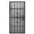 Precision Regal Series 3818BK2868 Door Screen, 80 in L, 32 in W, Steel, Black