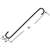 Landscapers Select GB0133L Extender S-Hook, 12 in H, Steel, White, Hanging Mounting