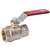 B & K 107-000NL Ball Valve, 1/8 in Connection, FPT x FPT, 600/150 psi Pressure, Brass Body