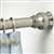 Zenithen 663ALNS Adjustable Tension Shower Rod, 72 in OAL, 1 in Dia, Aluminum, Chrome/Satin Nickel