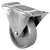 ProSource JC-S03 Rigid Caster, 3 in Dia Wheel, 1-1/4 in W Wheel, Steel Wheel, Gray, 250 lb, Steel Housing Material