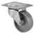 ProSource JC-S07 Swivel Caster, 3 in Dia Wheel, 1-1/4 in W Wheel, Steel Wheel, Gray, 250 lb, Steel Housing Material