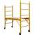 ProSource YH-SD601 Portable Scaffold, 29 in W Rail, 1-1/2 in D Rail, 69 in H Rail, 29 to 71-1/4 in H Adjustment, 1-Deck