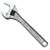 CHANNELLOCK WIDEAZZ Series 808W Adjustable Wrench, 8 in OAL, 1.18 in Jaw, Steel, Chrome, I-Beam Handle