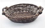 Dark Wicker Decorative Basket