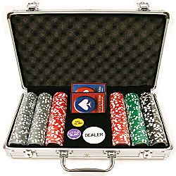 300 Welcome to Las Vegas Poker Chip Set with Aluminum Case