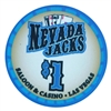 Nevada Jacks Saloon Series  Poker Chips - $1