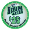 Nevada Jacks Saloon Series  Poker Chips - $25