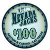 Nevada Jacks Saloon Series  Poker Chips - $100