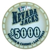 Nevada Jacks Saloon Series  Poker Chips - $5000