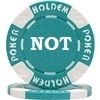 Custom Hot Stamped Light Blue Suited Hold'em Poker Chips