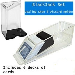 6 Deck Blackjack Dealing Shoe & Discard Holder