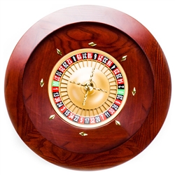 Deluxe Wooden Roulette Wheel - 19.5 inch