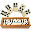 Premium Set of 28 Double Six Dominoes w/ Wood Case